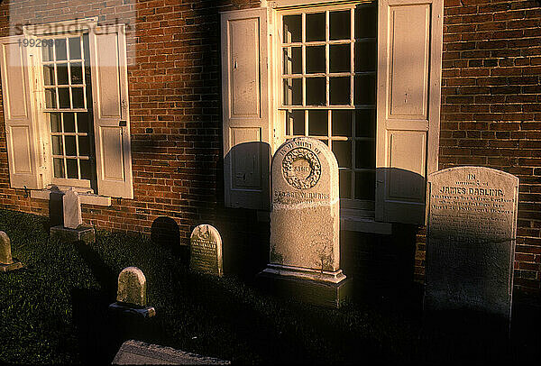 Friedhof im historischen New Castle  Delaware.