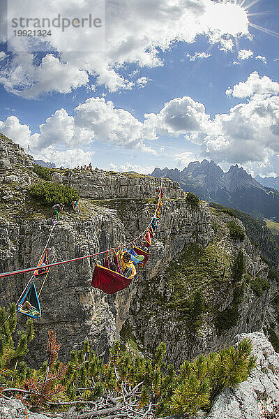 Monte Piana Hängemattenaktion 2014