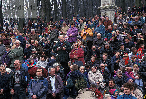 Feier der Karwoche in Kalwaria Zebrzydowska  Polen.