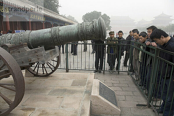 Eine alte Kanone in Peking  China.