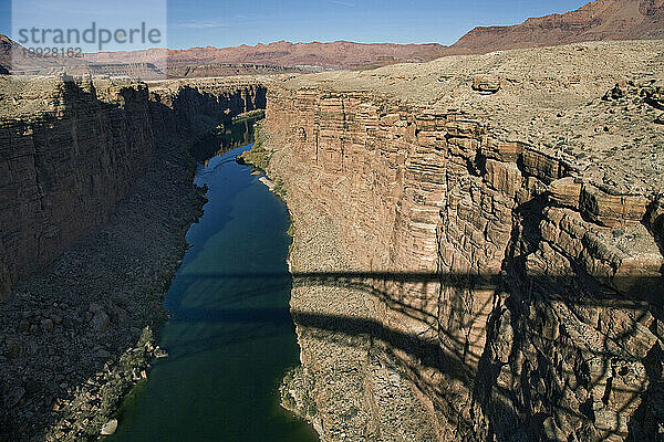 Marble Canyon  wo der US Highway 89A in der Nähe von Lees Ferry  Arizona  kreuzt