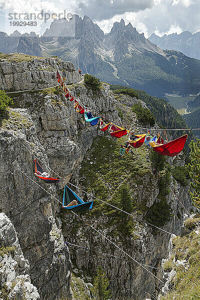 Monte Piana Hängemattenaktion 2014