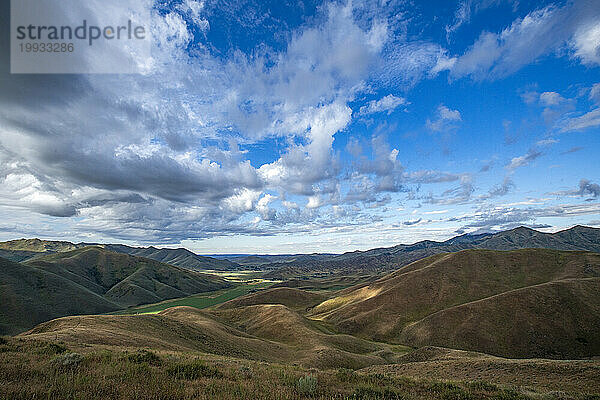 USA  Idaho  Hailey  Croy Canyon vom Gipfel des Carbonate Mountain aus gesehen