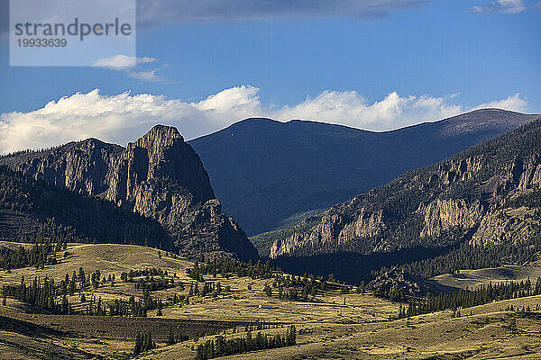 USA  Colorado  Creede  San Juan Mountains an einem sonnigen Tag