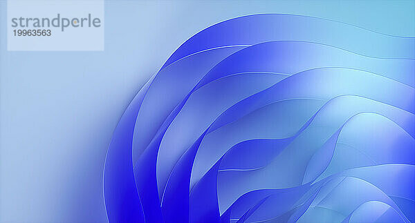 Abstrakter Hintergrund aus blauen Schichtmaterialien