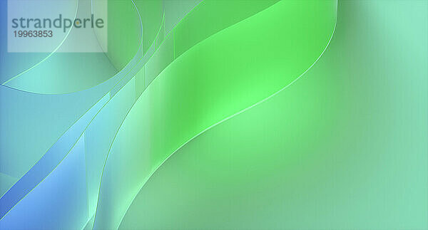 Abstrakter Hintergrund aus blauen und grünen Schichtmaterialien