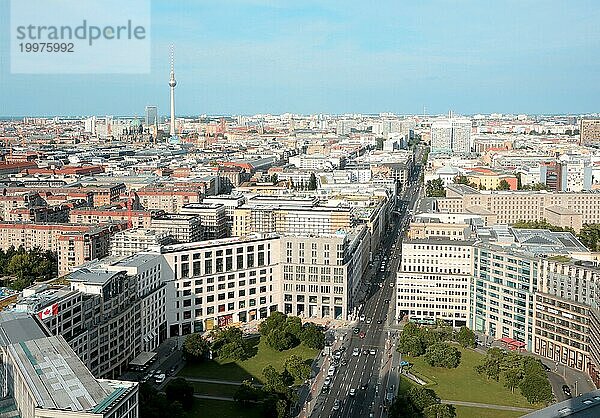 Stadtansicht von Berlin aus der Vogelperspektive