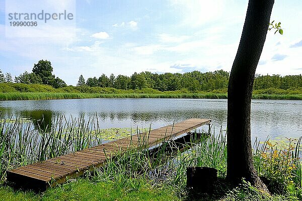 Idylle an einem See in Brandenburg