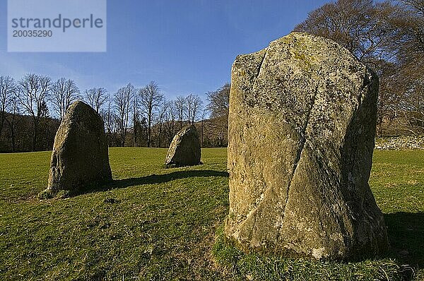 Megalithischer Steinkreis bei Kinnell  in der Nähe von Killin  Perthshire  Schottland  UK