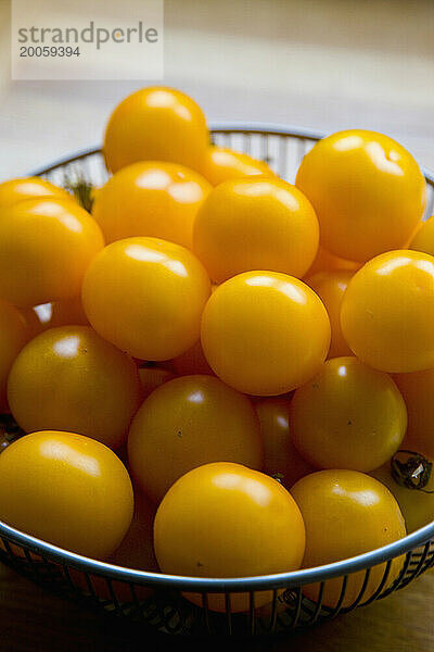 Nahaufnahme von gelben Tomaten