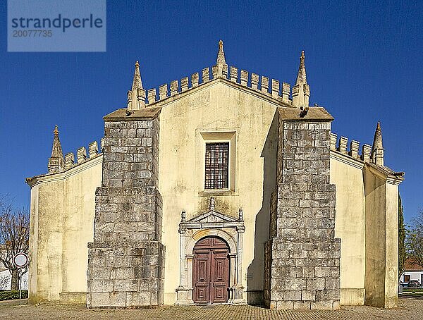 Portal der Kirche Igreja Matriz de Nossa Senhora da Assunçãoin  Dorf Alvito  Bezirk Beja  Baixo Alentejo  Portugal  Südeuropa  Europa