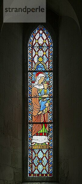 Viktorianisches Glasfenster aus dem 19. Jahrhundert  Lawshall Kirche  Suffolk  England  Vereinigtes Königreich von Horwood Bros