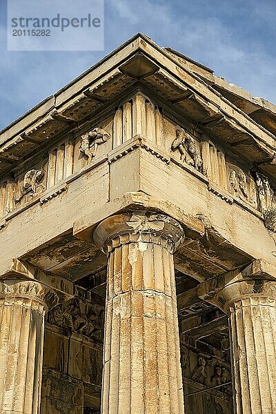 Hephaistos Tempel  Antike Agora von Athen  Griechenland  Europa