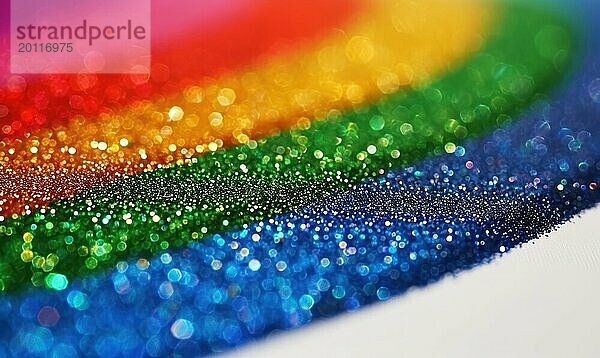 Bunte Glitter Hintergrund mit Bokeh defokussiert Lichter und Schatten AI generiert  KI generiert