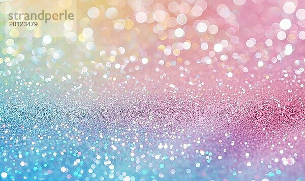 Bunte Glitter Hintergrund mit Bokeh defokussiert Lichter und Schatten AI generiert  KI generiert