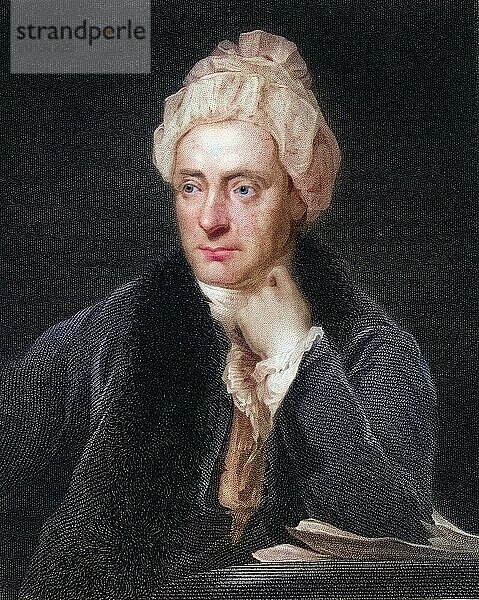 William Cowper 1731-1800. Englischer Dichter. Aus dem Buch Gallery of Portraits  veröffentlicht 1833.  Historisch  digital restaurierte Reproduktion von einer Vorlage aus dem 19. Jahrhundert  Record date not stated