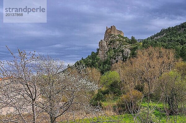 Burg Padern im Süden Frankreichs  cathare castle Padern in southern Frankreich