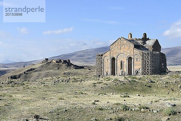 Ehemalige Kathedrale von Ani  umgewandelt in eine Moschee  archäologische Stätte von Ani  Kars  Türkei  Asien