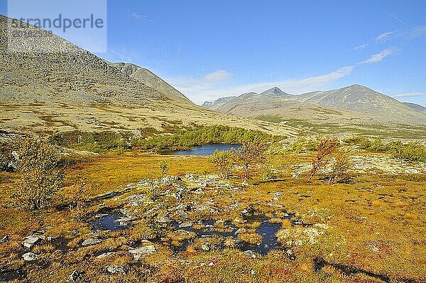 Rondane Nationalpark im Herbst. Norwegen Rondane National Park in the fall. (Norway)