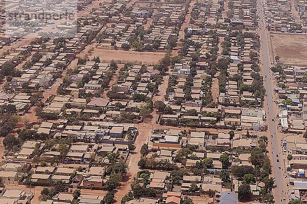 Luftaufnahme von Ouagadougou  04.03.2024.Fotografiert im Auftrag des Bundesministeriums für wirtschaftliche Zusammenarbeit und Entwicklung