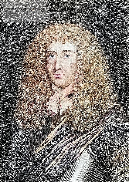 Charles Cotton  1630-1687. Englischer Dichter  Historisch  digital restaurierte Reproduktion von einer Vorlage aus dem 19. Jahrhundert  Record date not stated