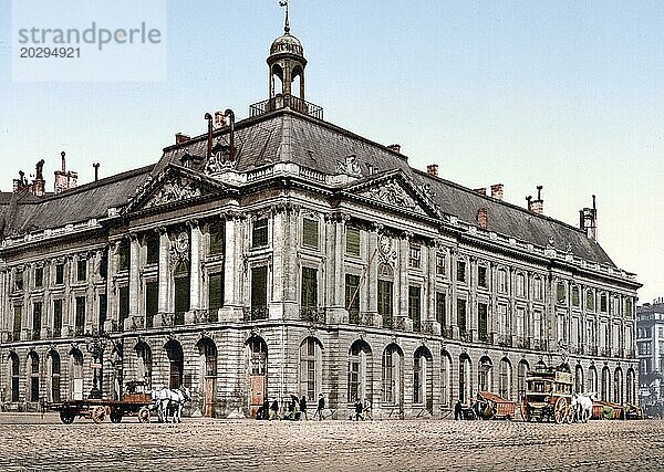 Bordeaux. La Bourse  Frankreich  um 1890  Historisch  digital restaurierte Reproduktion von einer Vorlage aus dem 19. Jahrhundert  Europa