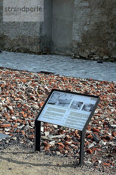 Gedenkstäte an ein Gestapo-Gefängnis im Marstall in Weimar (Thüringen)