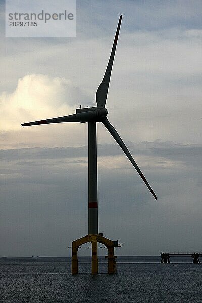 Offshore-Windkraftanlage in der Nordsee