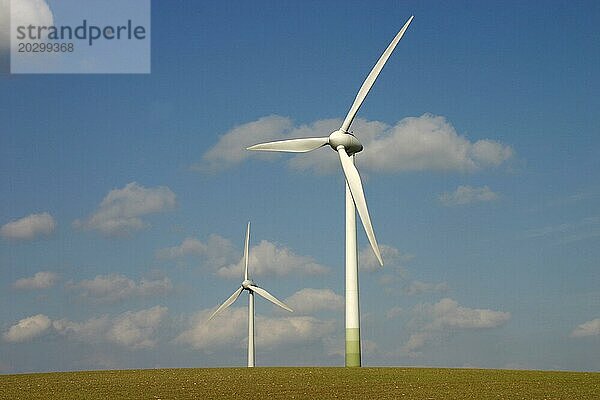 Windenergieanlagen auf dem Saalberg in der Nähe von Barntrup-Alverdissen  Kreis Lippe (Nordrhein-Westfalen)