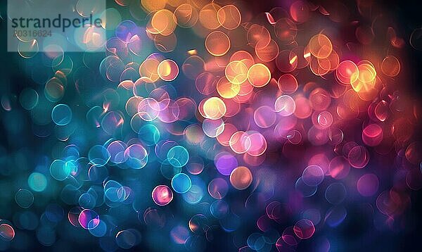 Bunte abstrakte Bokeh Hintergrund mit einer Mischung aus blau  lila und rosa Farbtönen AI generiert  KI generiert