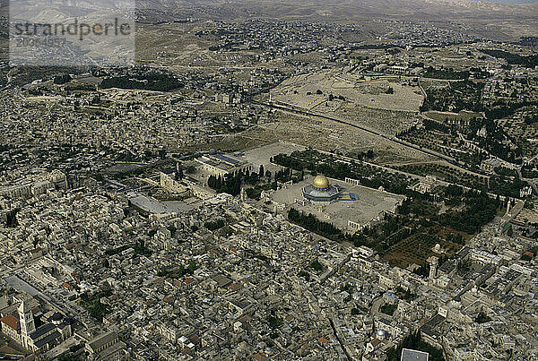 Luftaufnahme von Jerusalem  Israel.