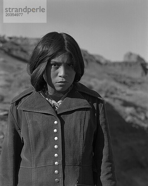 Navajo-Mädchen  Navajo-Indianer-Reservat  Arizona