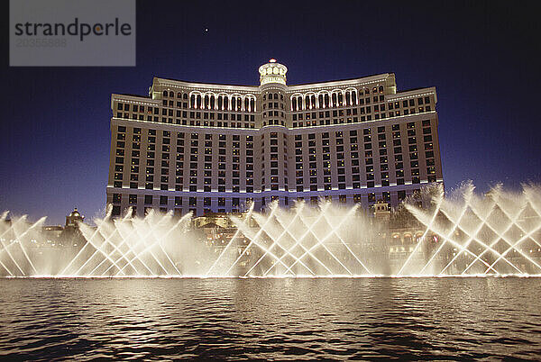 Die Brunnen vor dem Bellagio Hotel  Las Vegas  NV  USA.