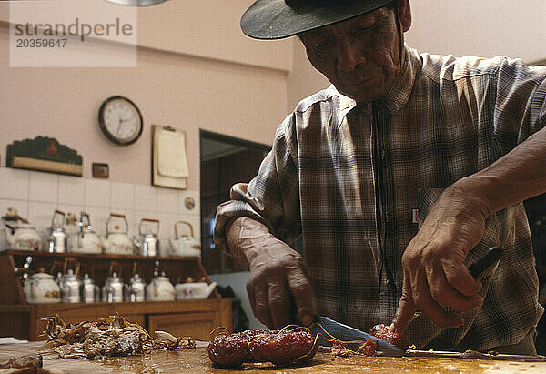 Lamm essen in Patagonien  Argentinien