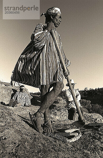 Ein Tarahumara-Indianer in Chihuahua  Mexiko.