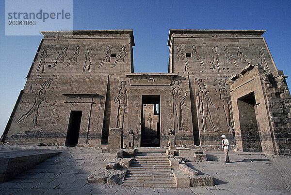 Philae-Tempel  in der Nähe von Assuan  Ägypten.