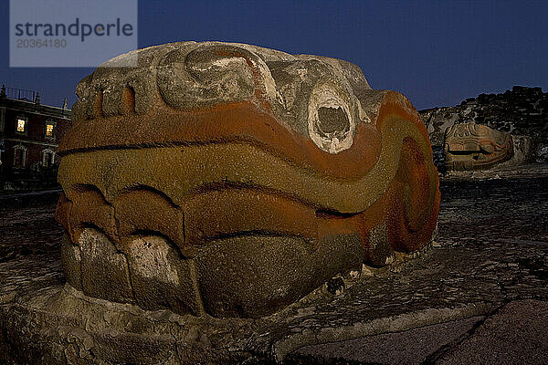 Federschlange  Templo Mayor  Mexiko-Stadt  Mexiko