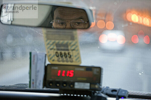 Ein Taxifahrer in Washington DC.