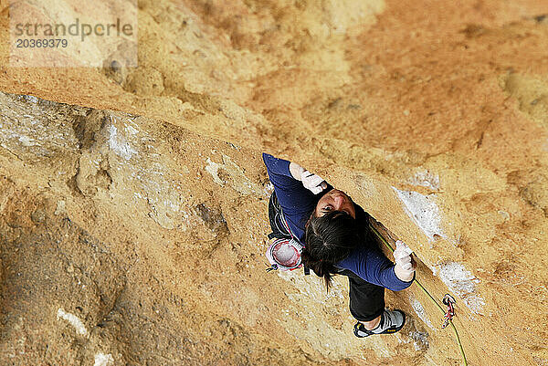 Klettern im Smith Rock State Park  Oregon  USA