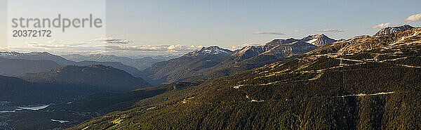 Panorama der Berge  Whistler  British Columbia  Kanada