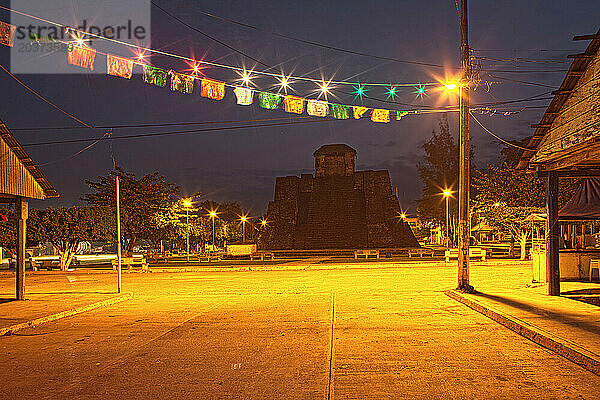 Aztekische Pyramide  Castillo Teayo  Veracruz  Mexiko