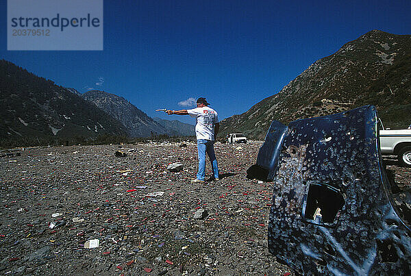 Schießplatz Lytle Creek im San Bernadino National Forest  Kalifornien.