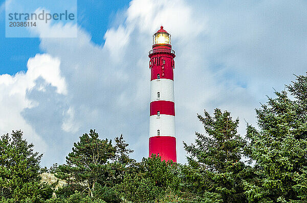 Germany  Schleswig-Holstein  Amrum  Amrum Lighthouse standing against clouds