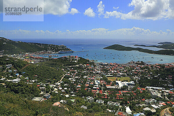 Caribbean  Caribbean Sea  US Virgin Islands  Saint Thomas Island. Charlotte Amalie