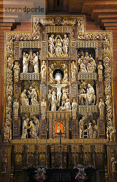 Spain  Aragon  Province of Huesca  sanctuary of Torreciudad  altarpiece