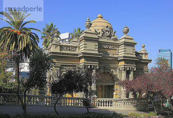 Chile  Santiago  Cerro Santa Lucia  hill  park  historic monument