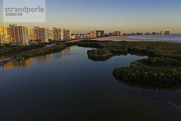 Usa  Florida. Collier County. Marco Island  Tigertail Beach