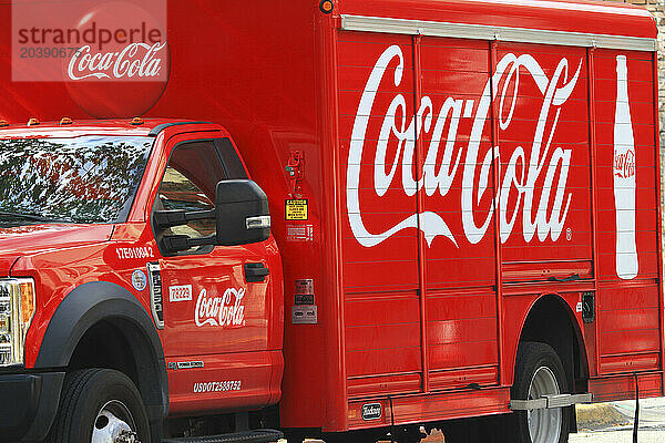 Usa  Floride  Orlando. Coca-Cola truck