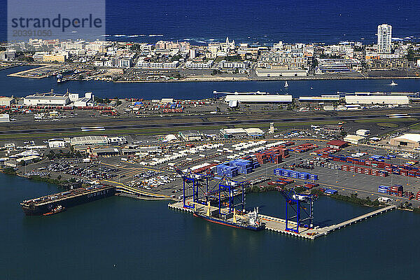 Usa  Porto Rico  aerial view of San Juan