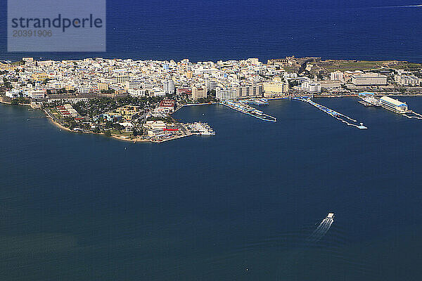 Usa  Porto Rico  aerial view of San Juan